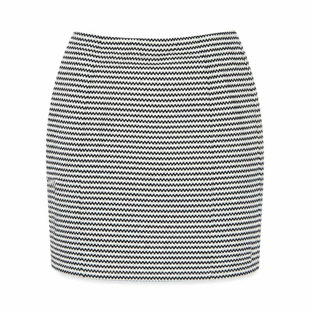 Papaya Womens White Striped  Straight & Pencil Skirt Size 12