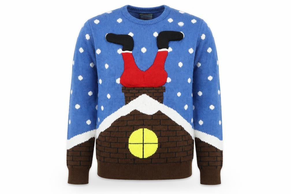 Front view of Cedarwood State men’s multicoloured jumper, size M