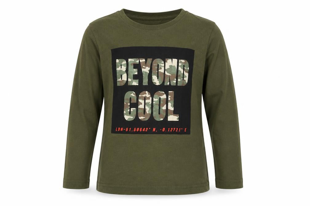 Front view of Primark girls’ green basic t-shirt, size 3-4, years - cool