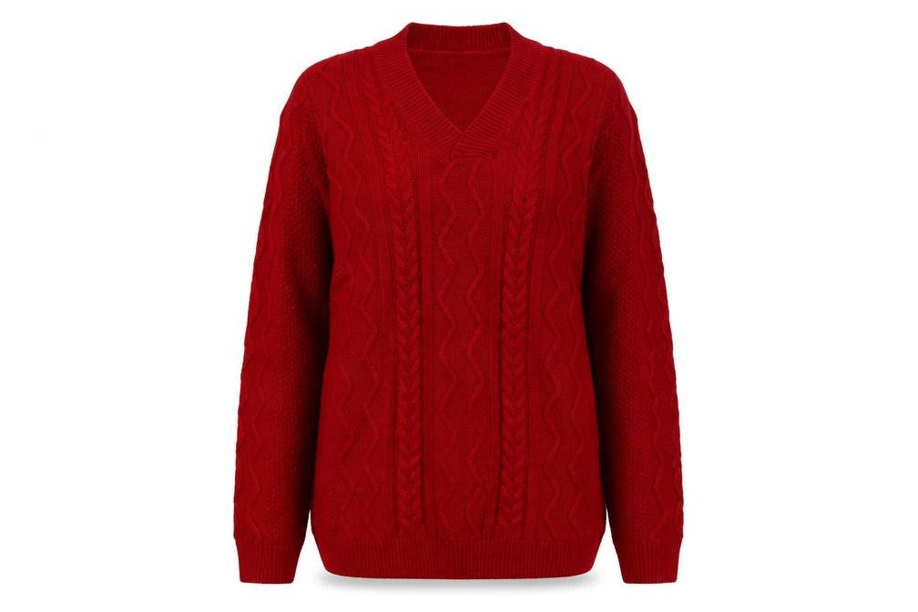 Isle Womens Red   Pullover Jumper Size S