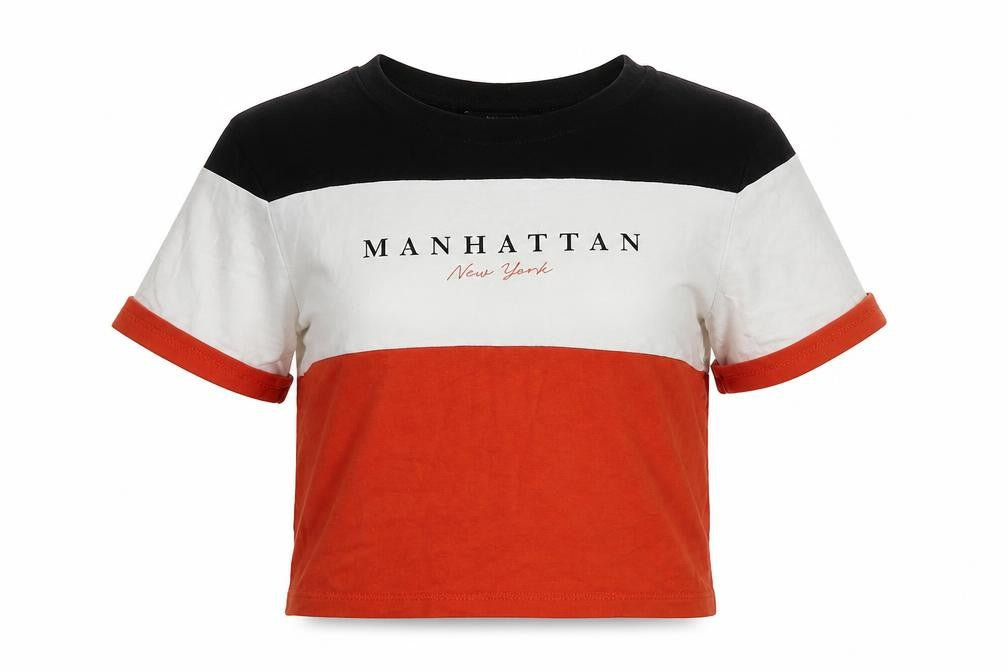 New Look Girls Orange   Cropped T-Shirt Size 10-11 Years  - Manhattan