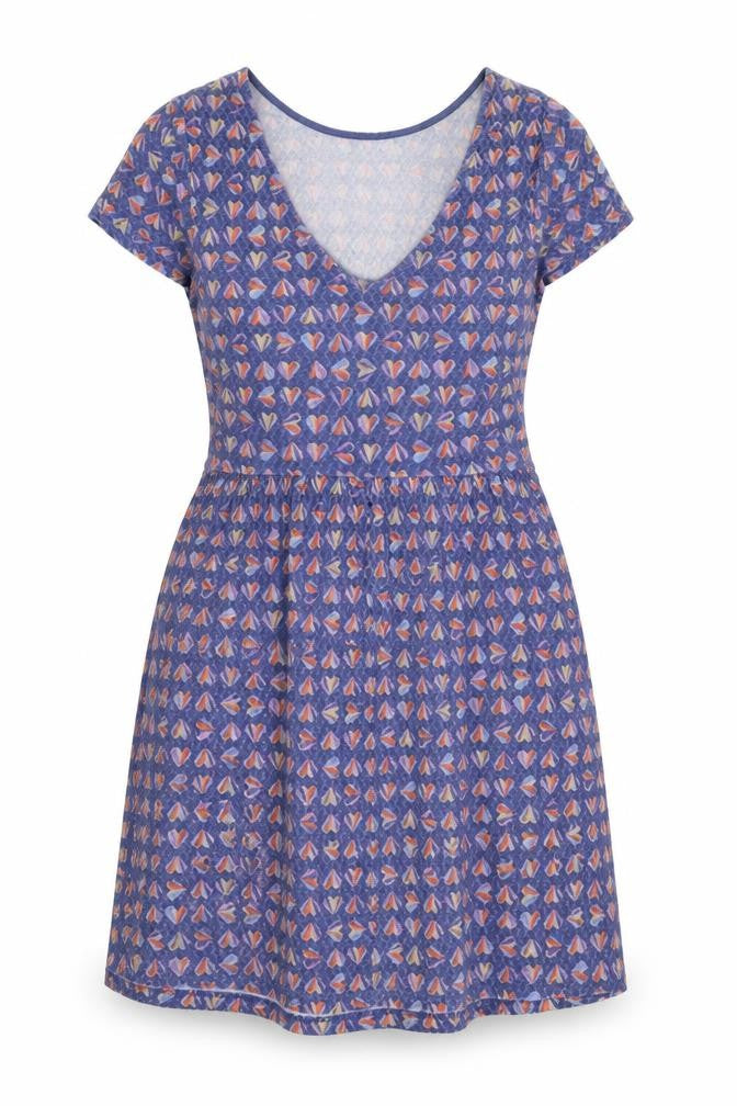 Front view of Next women’s blue fit & flare, size UK 12