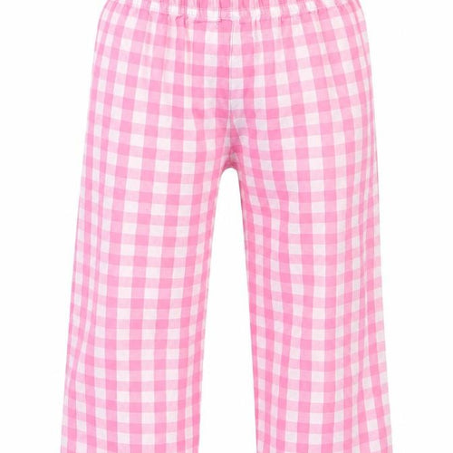 George Girls Pink Check  Capri Pyjama Pants Size 2-3 Years