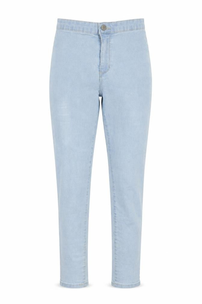 Denim Co. Womens Blue  Denim Straight Jeans Size 6 L25 in