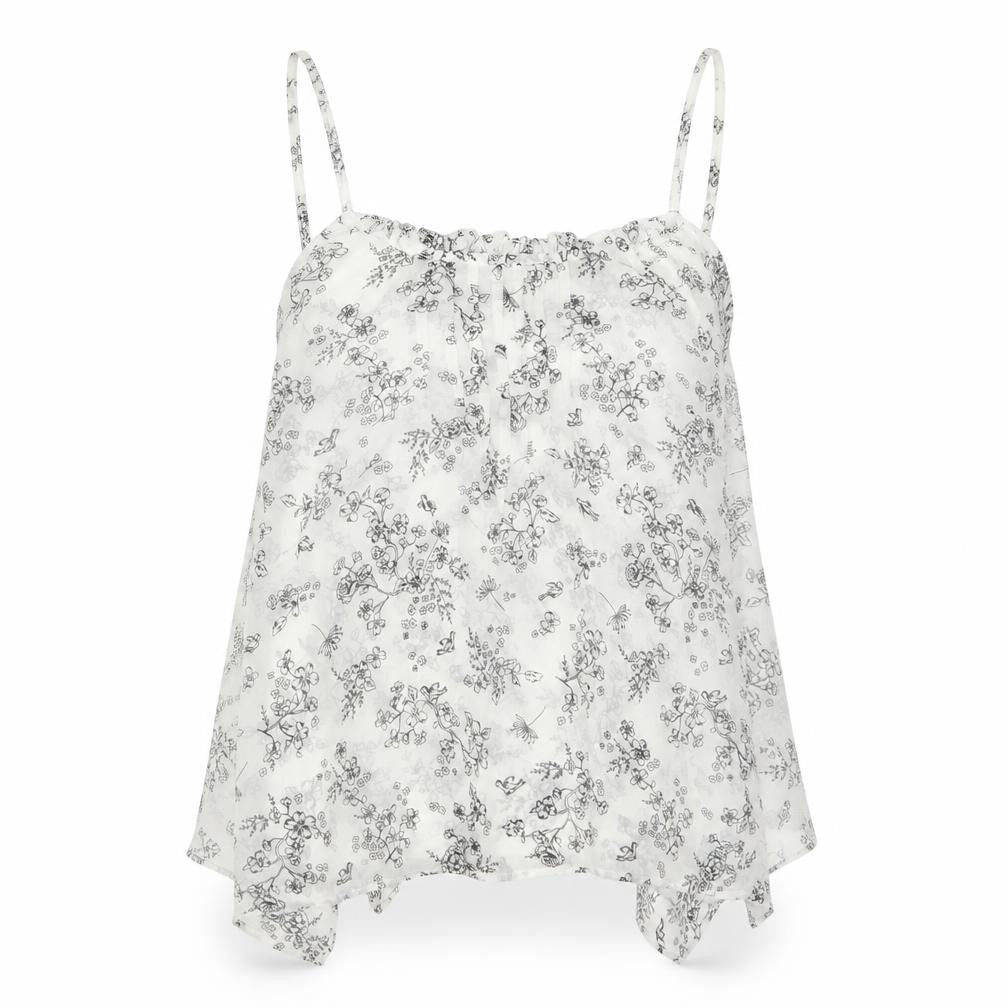 Miss Selfridge Womens Black Floral  Camisole Blouse Size 8