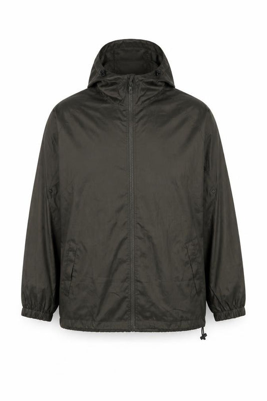 Front view of Modern Casuals men’s green jacket, size M