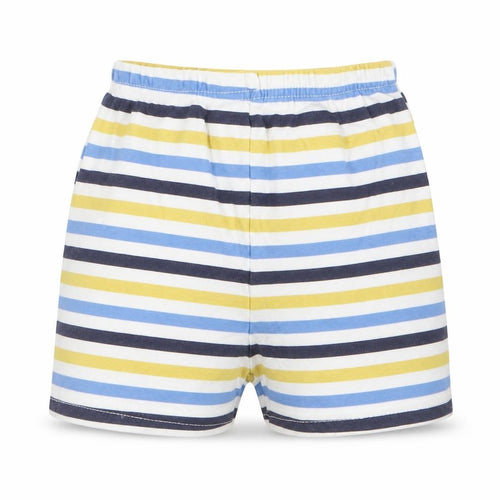 George Boys Blue Striped  Cropped Trousers Size 12-18 Months