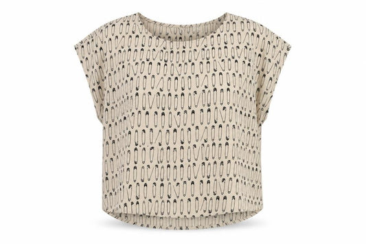 Front view of Divided women’s grey satin basic blouse, size UK 12