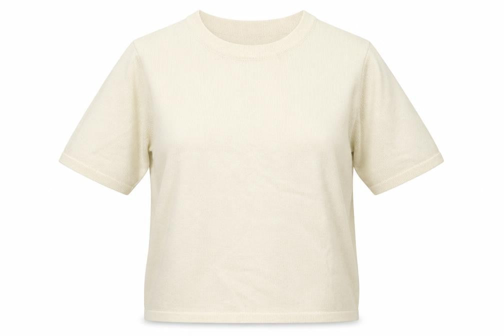 Front view of Oscar women’s white knit jumper, size M