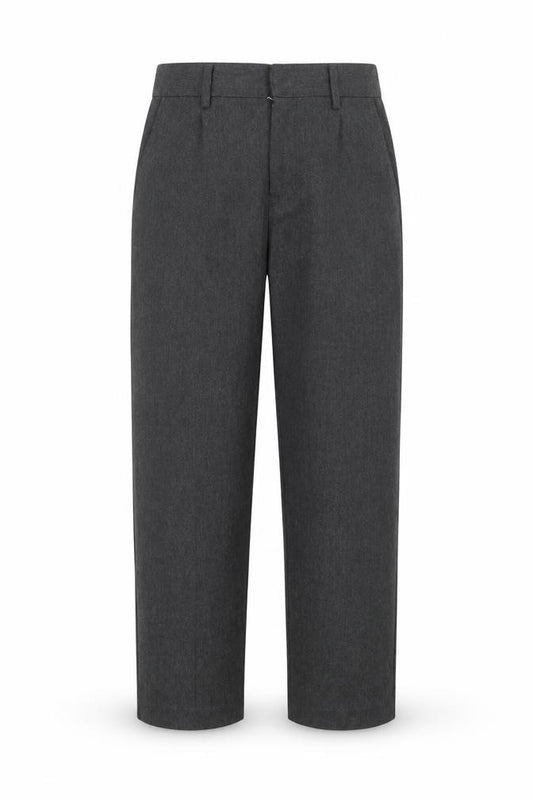 Front view of Next girls’ grey cargo trousers, size 9, years