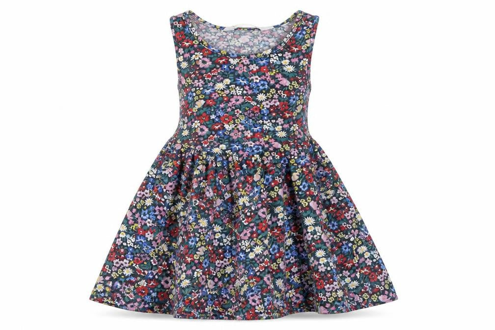 H&M Girls Black Floral  A-Line  Size 2 Years