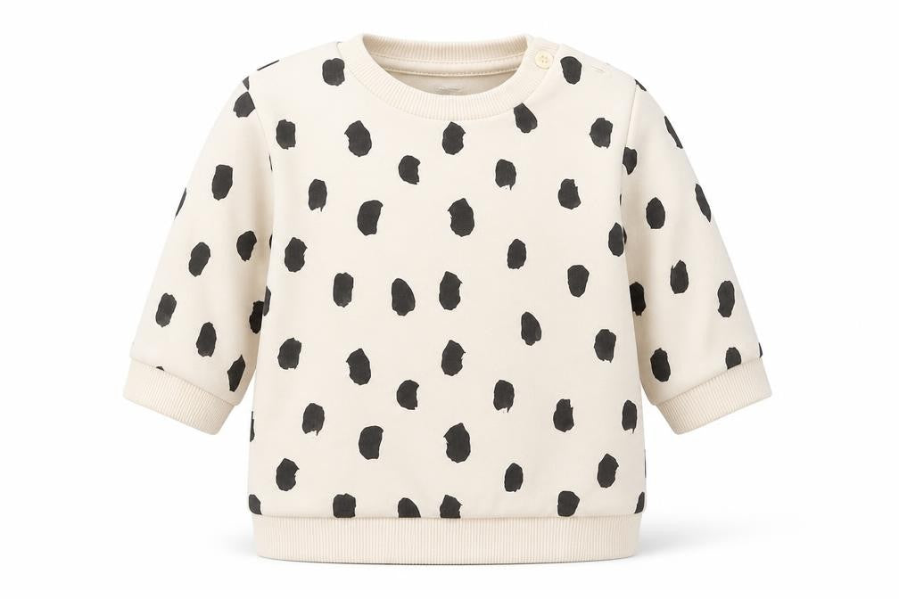 M&S Girls Beige Animal Print  Basic T-Shirt Size 0-3 Months