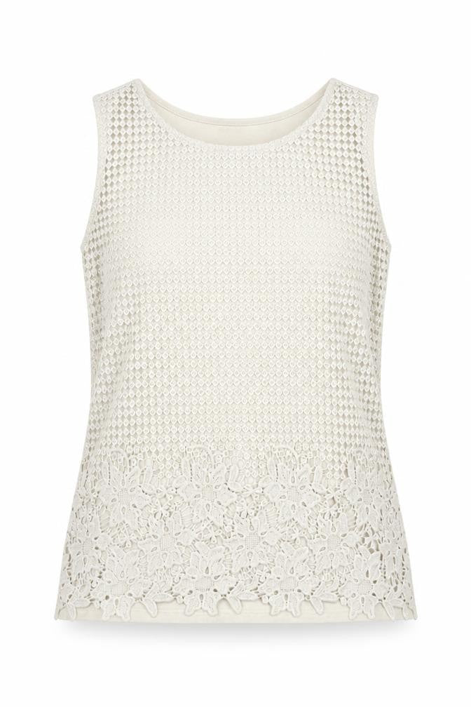 Roman Womens Beige Basic Tank Size 12