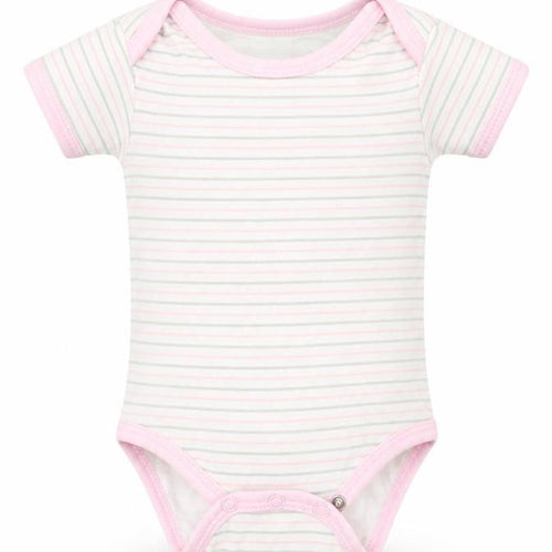 Bee Bo Baby White Striped  Babygrow One-Piece Size 3-6 Months