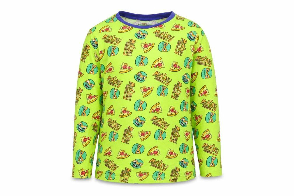 Front view of George boys’ green basic t-shirt, size 6-7, years - turtles