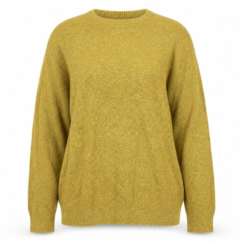 Front view of Marks & Spencer women’s yellow jumper, size 2XL