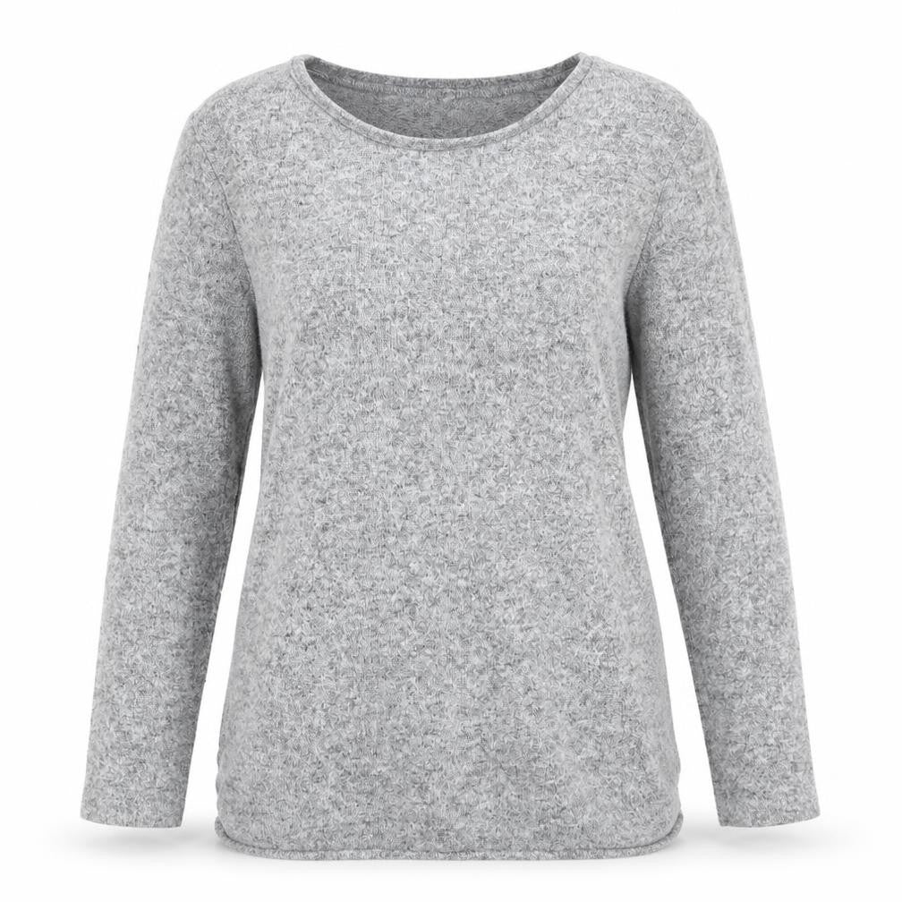 Front view of Next women’s grey knit jumper, size UK 10