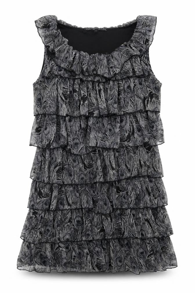 Front view of Mela Loves London women’s grey mini, size M