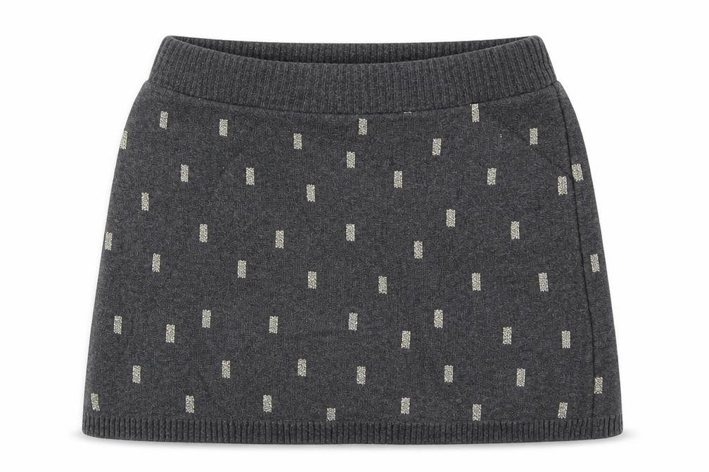 H&M Girls Grey   Mini Skirt Size 5-6 Years