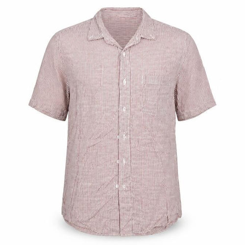Topman Mens Red Striped   Button-Up Size L