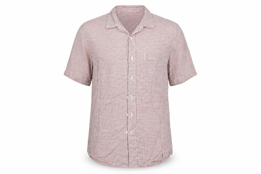 Topman Mens Red Striped   Button-Up Size L
