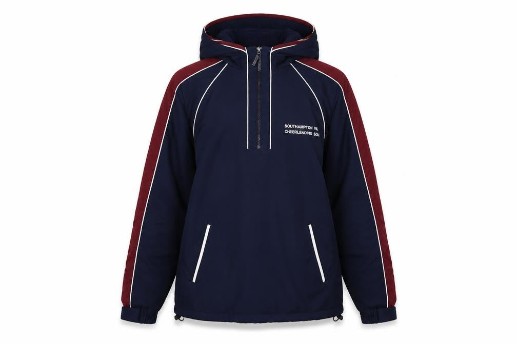 Front view of Tempest women’s blue jacket, size S, - southhampton vixens