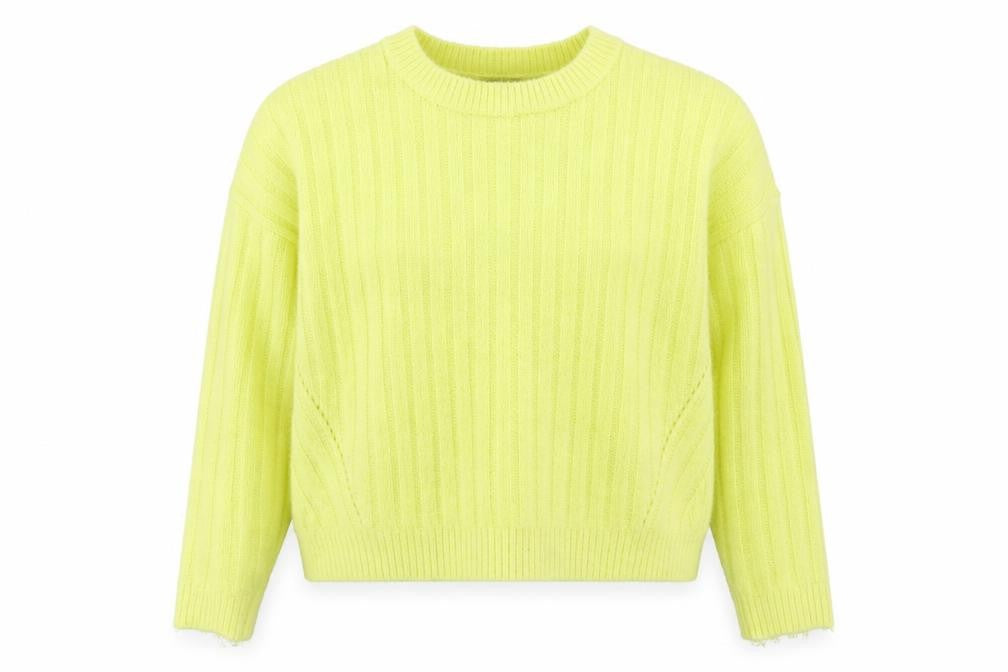 Front view of F&F women’s green jumper, size UK 10