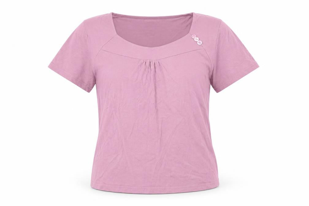 Klass Collection Womens Pink   Basic Blouse Size L