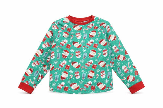 Front view of KIDS boys’ green basic t-shirt, size 9-10, years