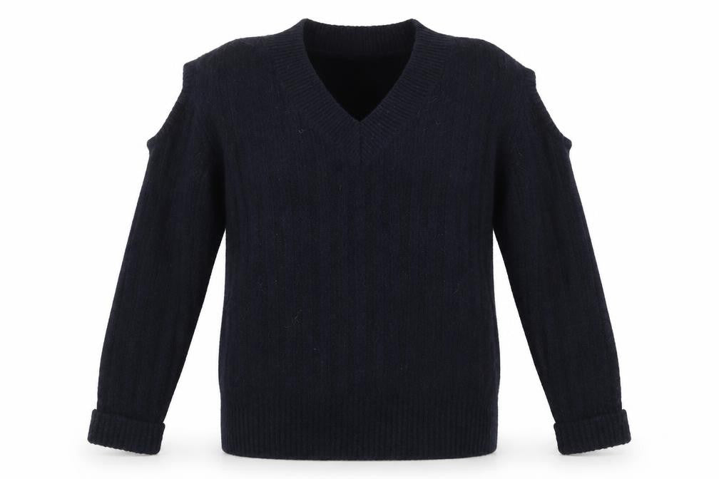 Front view of Zara women’s beige knit jumper, size M