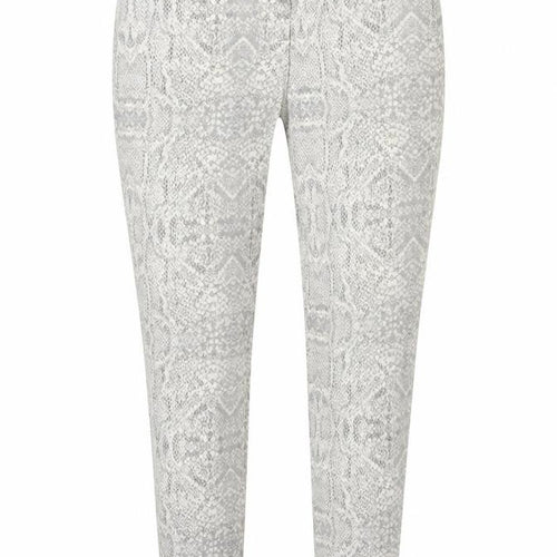 M-17 Womens Grey Animal Print Denim Skinny Jeans Size 14 L28 in