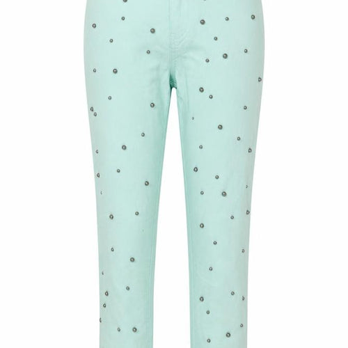Bike Life Womens Green  Denim Skinny Jeans Size S L24 in
