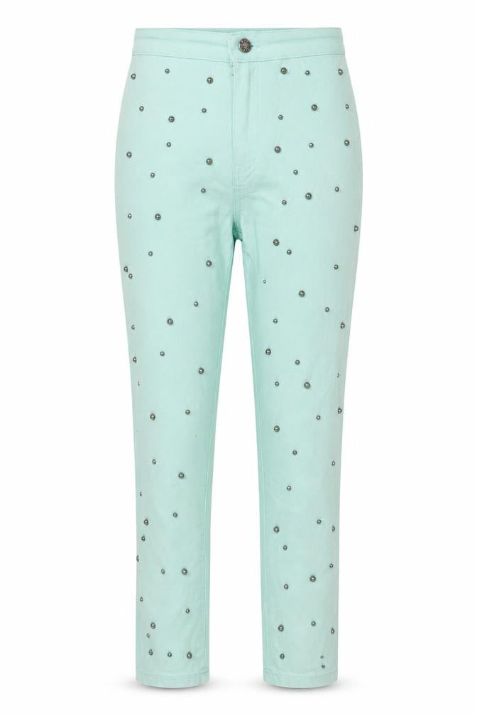 Bike Life Womens Green  Denim Skinny Jeans Size S L24 in