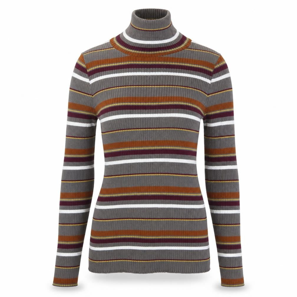 Stradivarius Womens Multicoloured Striped Pullover Jumper Size S