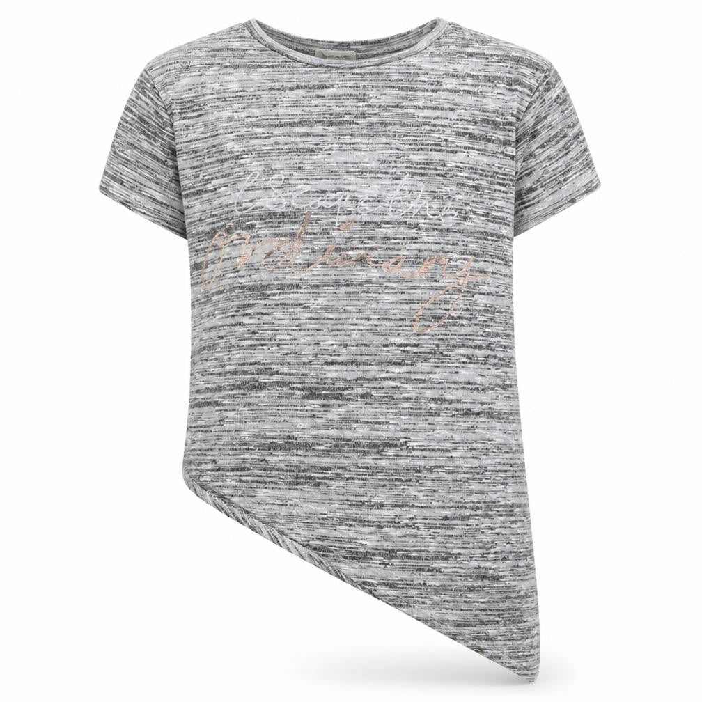 Front view of River Island girls’ grey pullover sweatshirt, size 9-10, years