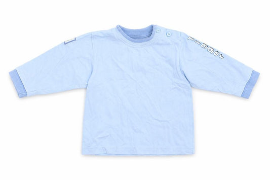 Front view of Ladybird Baby Blue Pullover T-Shirt, size 6-9, Months