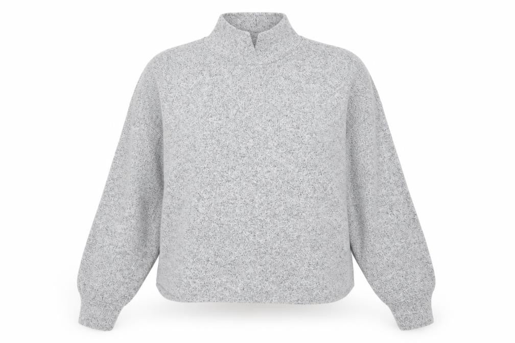 Front view of New Look women’s grey jumper, size M