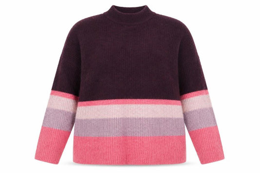 Front view of Asda George women’s multicoloured striped jumper, size XL