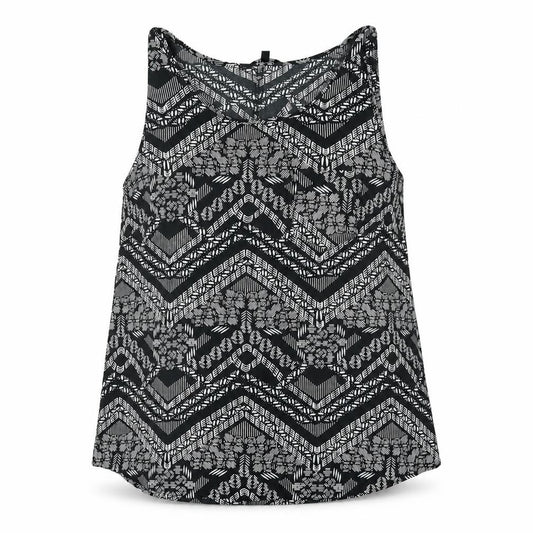 Front view of Pep&Co women’s multicoloured geometric basic blouse, size UK 10
