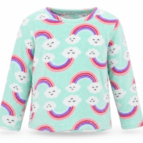 just like you Girls Green Geometric  Top Pyjama Top Size 10-11 Years  - RAINBOWS
