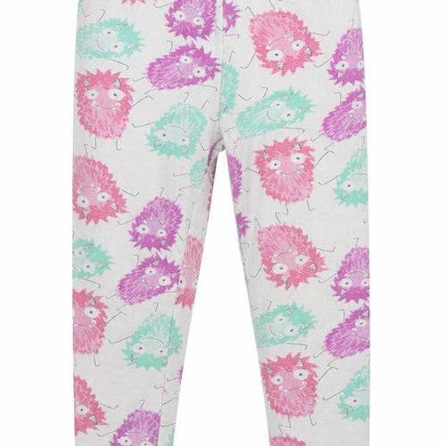 Very Girls White Geometric  Top Pyjama Pants Size 6 Years  - MONSTER