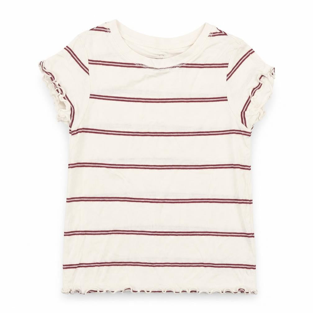 Next Girls Yellow Striped  Basic Polo Size 6 Years