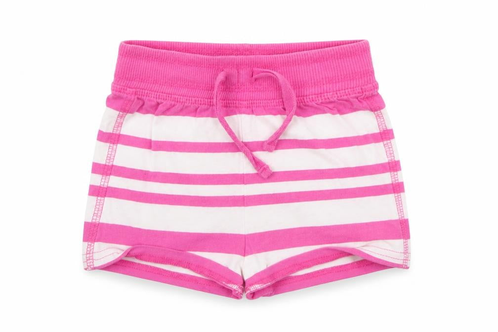 NEXT Girls Pink Striped  Cropped Trousers Size 12-18 Months