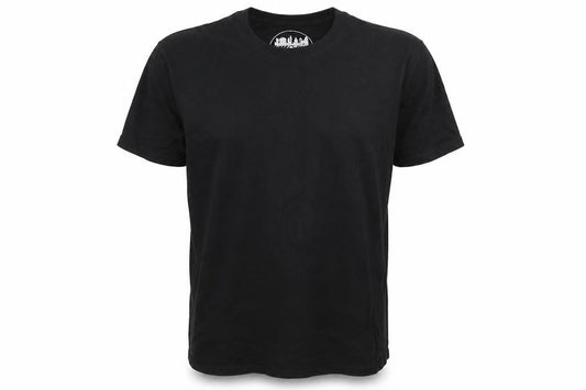 Front view of London men’s black t-shirt, size L