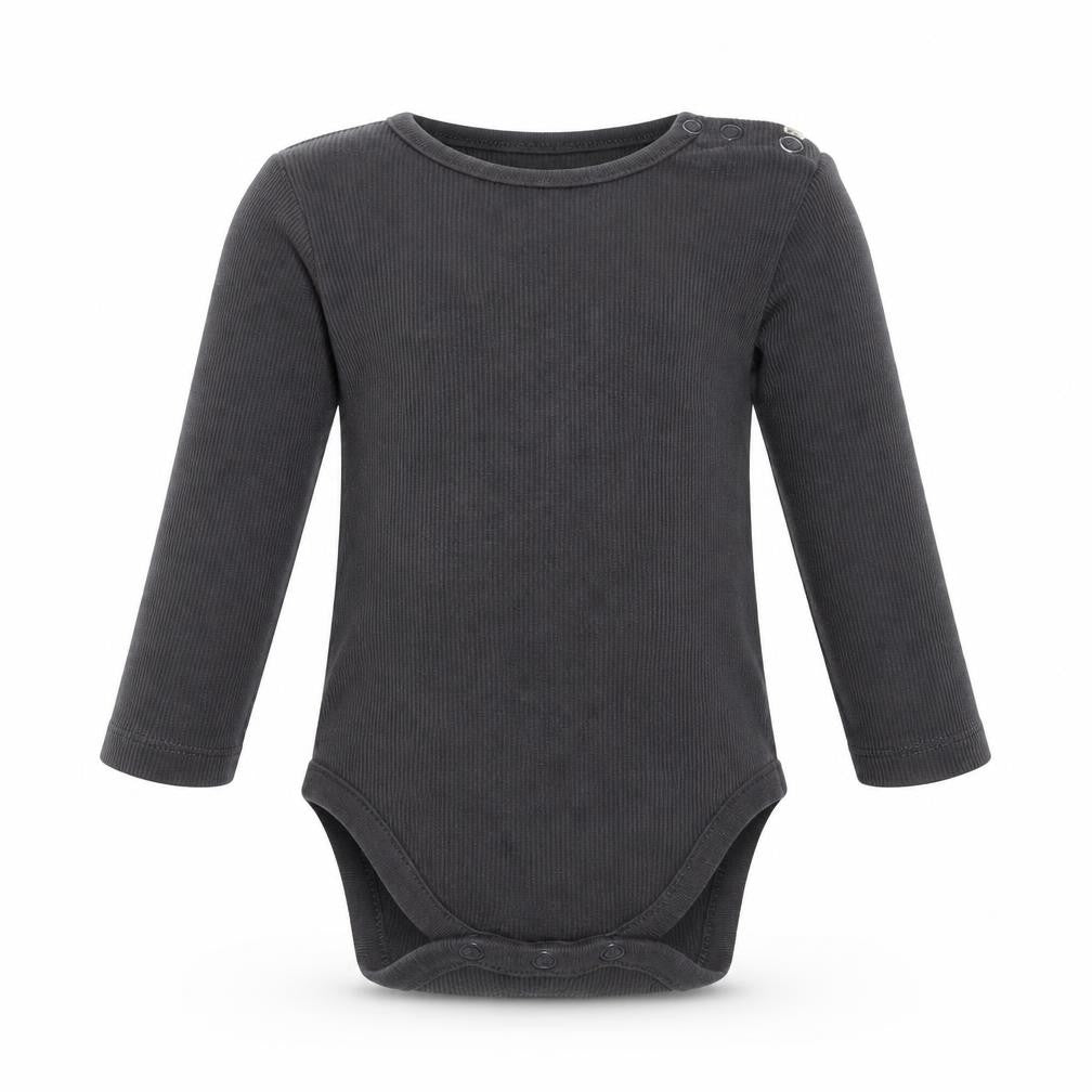 Front view of Next Baby Grey Babygrow One-Piece, size 3-6, Months