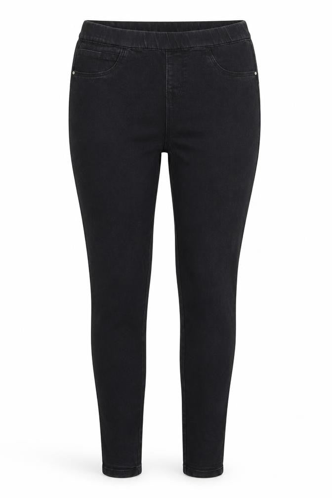 Denim & Co. Womens Black  Denim Jegging Jeans Size 10 L28 in