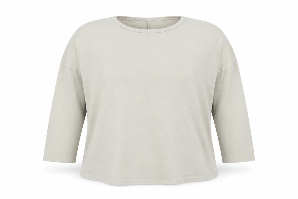 Front view of Preworn women’s beige jumper, size M