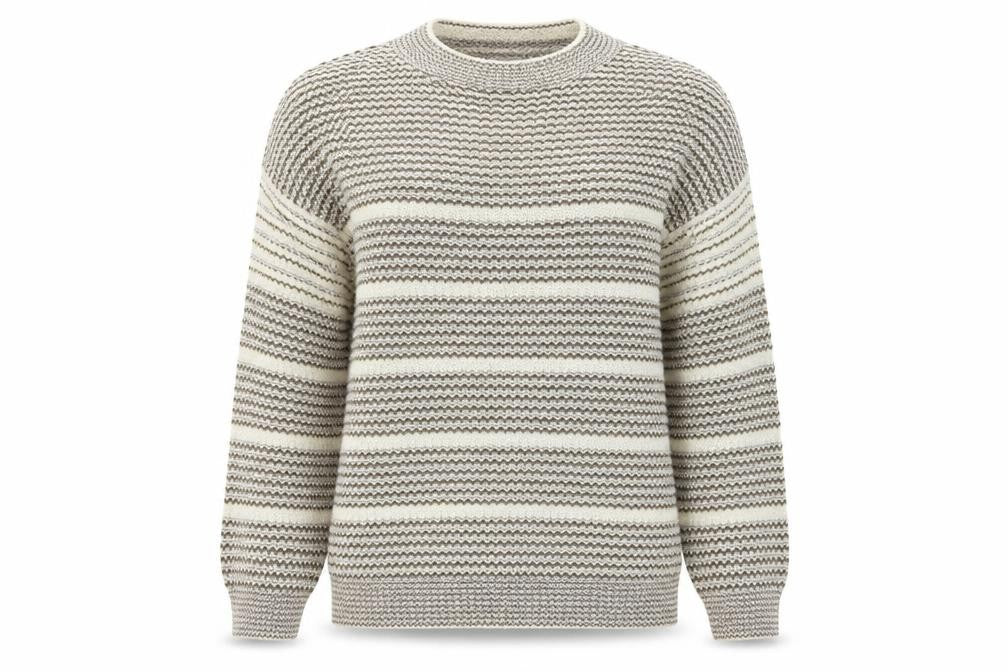 Front view of In the Style women’s brown knit jumper, size L