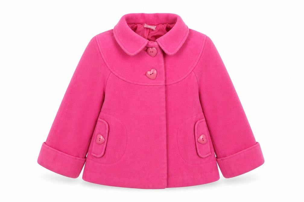Sweet Millie Girls Pink   Overcoat Coat Size 7 Years