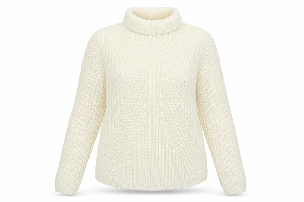 Bonprix Womens Ivory Pullover Jumper Size S
